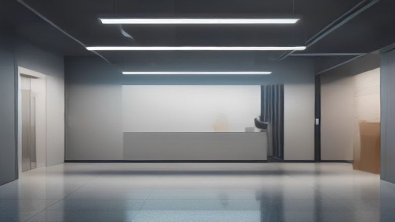 片子网站产品中心主视觉，展示多屏联动的片源检索界面